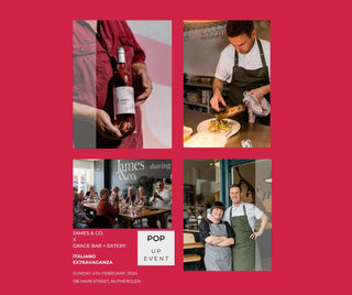 Italiano Extravaganza! James & Co. Wines with Grace Bar & Eatery